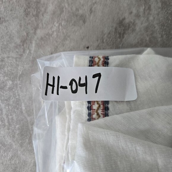 Garnet Hill Shift Sz Dress XL White Organic Linen Southwestern Boho Relaxed Fit - Picture 12 of 12